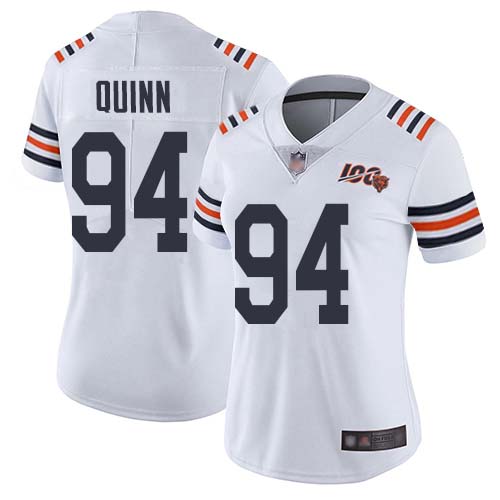 Nike Bears #94 Robert Quinn White Alternate Women's Stitched NFL Vapor Untouchable Limited 100th Season Jersey