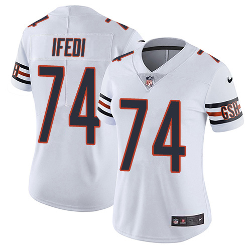Nike Bears #74 Germain Ifedi White Women's Stitched NFL Vapor Untouchable Limited Jersey