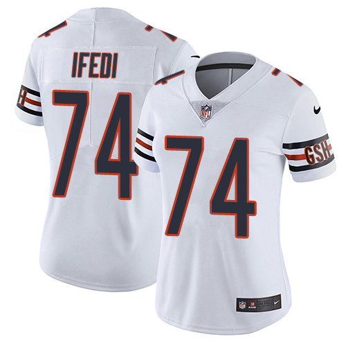 Nike Bears #74 Germain Ifedi White Women's Stitched NFL Vapor Untouchable Limited Jersey Nike Bears #74 Germain Ifedi White Women's Stitched NFL Vapor Untouchable Limited Jersey