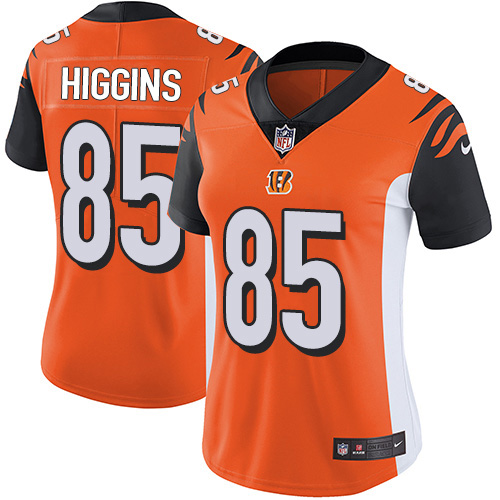 Nike Bengals #85 Tee Higgins Orange Alternate Women's Stitched NFL Vapor Untouchable Limited Jersey