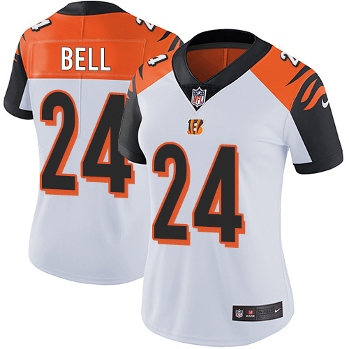 Nike Bengals #24 Vonn Bell White Women's Stitched NFL Vapor Untouchable Limited Jersey
