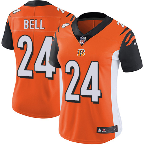 Nike Bengals #24 Vonn Bell Orange Alternate Women's Stitched NFL Vapor Untouchable Limited Jersey