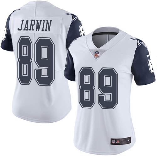 Nike Cowboys #89 Blake Jarwin White Women's Stitched NFL Limited Rush Jersey