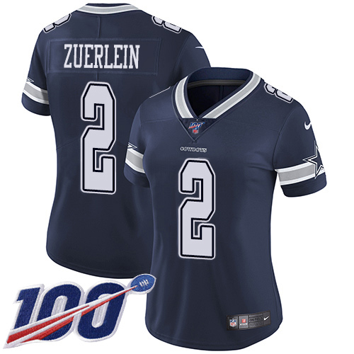 Nike Cowboys #2 Greg Zuerlein Navy Blue Team Color Women's Stitched NFL 100th Season Vapor Untouchable Limited Jersey Nike Cowboys #2 Greg Zuerlein Navy Blue Team Color Women's Stitched NFL 100th Season Vapor Untouchable Limited Jersey