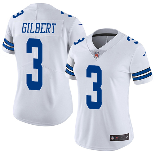 Nike Cowboys #3 Garrett Gilbert White Women's Stitched NFL Vapor Untouchable Limited Jersey