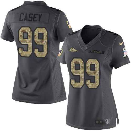 Nike Broncos #99 Jurrell Casey Black Women's Stitched NFL Limited 2016 Salute to Service Jersey