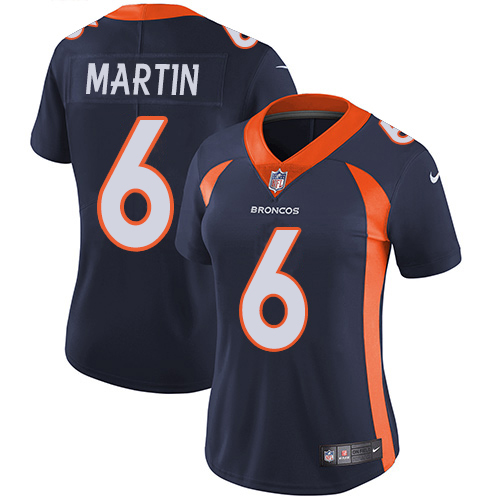 Nike Broncos #6 Sam Martin Navy Blue Alternate Women's Stitched NFL Vapor Untouchable Limited Jersey