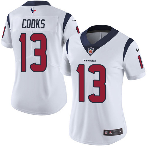 Nike Texans #13 Brandin Cooks White Women's Stitched NFL Vapor Untouchable Limited Jersey
