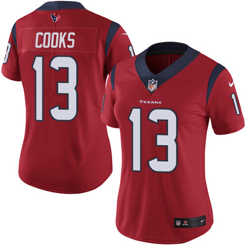 Nike Texans #13 Brandin Cooks Red Alternate Women's Stitched NFL Vapor Untouchable Limited Jersey