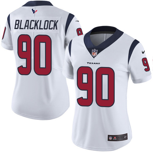 Nike Texans #90 Ross Blacklock White Women's Stitched NFL Vapor Untouchable Limited Jersey
