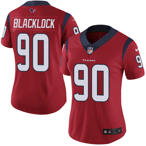 Nike Texans #90 Ross Blacklock Red Alternate Women's Stitched NFL Vapor Untouchable Limited Jersey