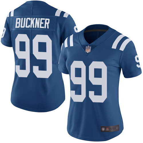 Nike Colts #99 DeForest Buckner Royal Blue Team Color Women's Stitched NFL Vapor Untouchable Limited Jersey