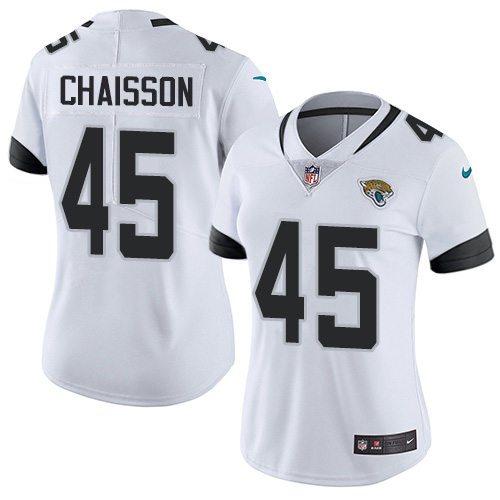 Nike Jaguars #45 K'Lavon Chaisson White Women's Stitched NFL Vapor Untouchable Limited Jersey