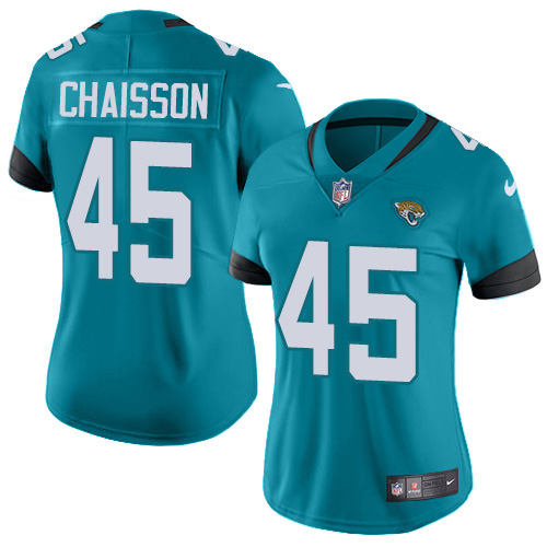 Nike Jaguars #45 K'Lavon Chaisson Teal Green Alternate Women's Stitched NFL Vapor Untouchable Limited Jersey