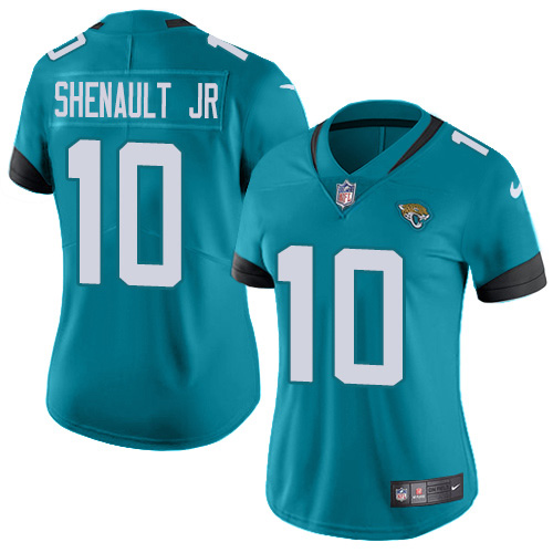 Nike Jaguars #10 Laviska Shenault Jr. Teal Green Alternate Women's Stitched NFL Vapor Untouchable Limited Jersey