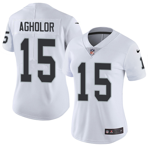 Nike Raiders #15 Nelson Agholor White Women's Stitched NFL Vapor Untouchable Limited Jersey Nike Raiders #15 Nelson Agholor White Women's Stitched NFL Vapor Untouchable Limited Jersey