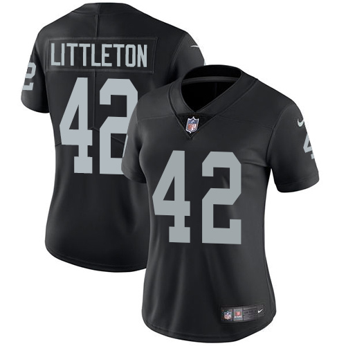 Nike Raiders #42 Cory Littleton Black Team Color Women's Stitched NFL Vapor Untouchable Limited Jersey Nike Raiders #42 Cory Littleton Black Team Color Women's Stitched NFL Vapor Untouchable Limited Jersey
