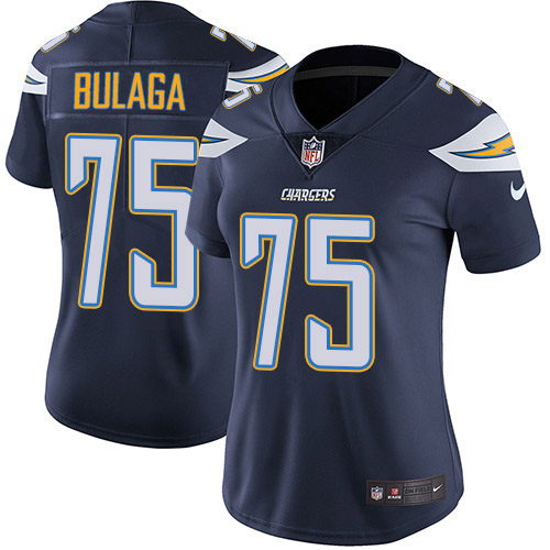 Nike Chargers #75 Bryan Bulaga Navy Blue Team Color Women's Stitched NFL Vapor Untouchable Limited Jersey Nike Chargers #75 Bryan Bulaga Navy Blue Team Color Women's Stitched NFL Vapor Untouchable Limited Jersey