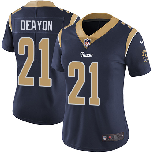 Nike Rams #21 Donte Deayon Navy Blue Team Color Women's Stitched NFL Vapor Untouchable Limited Jersey
