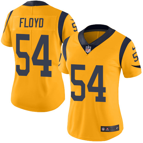 Nike Rams #54 Leonard Floyd Gold Women's Stitched NFL Limited Rush Jersey