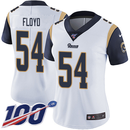 Nike Rams #54 Leonard Floyd White Women's Stitched NFL 100th Season Vapor Untouchable Limited Jersey