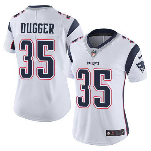 Nike Patriots #35 Kyle Dugger White Women's Stitched NFL Vapor Untouchable Limited Jersey Nike Patriots #35 Kyle Dugger White Women's Stitched NFL Vapor Untouchable Limited Jersey