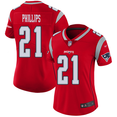 Nike Patriots #21 Adrian Phillips Red Women's Stitched NFL Limited Inverted Legend Jersey
