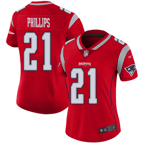 Nike Patriots #21 Adrian Phillips Red Women's Stitched NFL Limited Inverted Legend Jersey Nike Patriots #21 Adrian Phillips Red Women's Stitched NFL Limited Inverted Legend Jersey