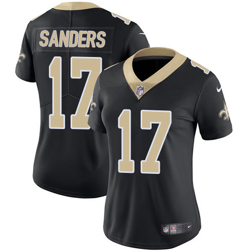 Nike Saints #17 Emmanuel Sanders Black Team Color Women's Stitched NFL Vapor Untouchable Limited Jersey