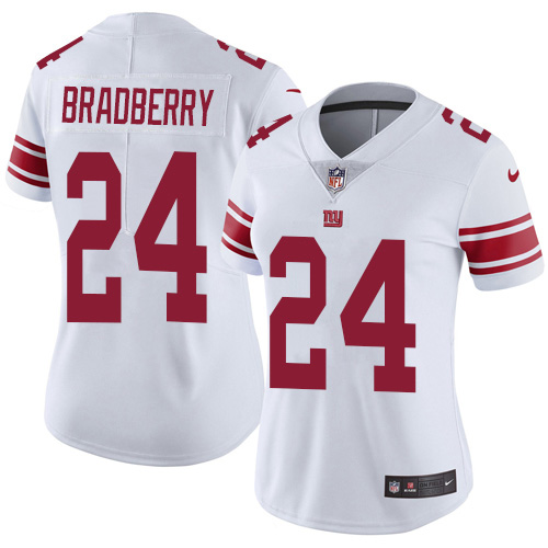 Nike Giants #24 James Bradberry White Women's Stitched NFL Vapor Untouchable Limited Jersey Nike Giants #24 James Bradberry White Women's Stitched NFL Vapor Untouchable Limited Jersey