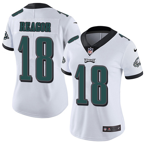 Nike Eagles #18 Jalen Reagor White Women's Stitched NFL Vapor Untouchable Limited Jersey Nike Eagles #18 Jalen Reagor White Women's Stitched NFL Vapor Untouchable Limited Jersey