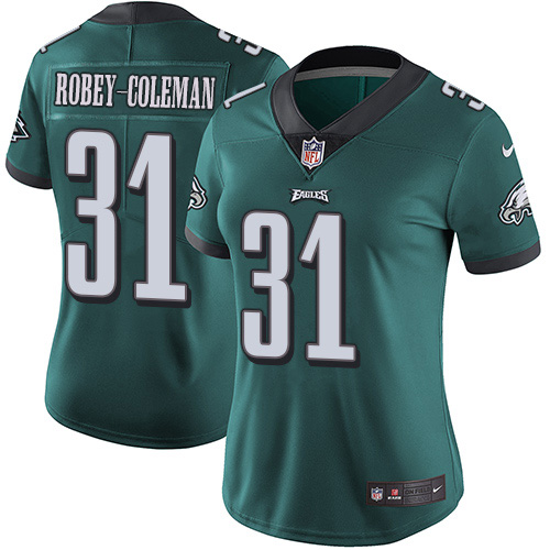 Nike Eagles #31 Nickell Robey-Coleman Green Team Color Women's Stitched NFL Vapor Untouchable Limited Jersey