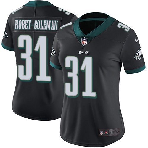 Nike Eagles #31 Nickell Robey-Coleman Black Alternate Women's Stitched NFL Vapor Untouchable Limited Jersey