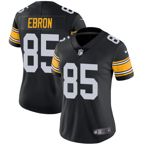 Nike Steelers #85 Eric Ebron Black Alternate Women's Stitched NFL Vapor Untouchable Limited Jersey