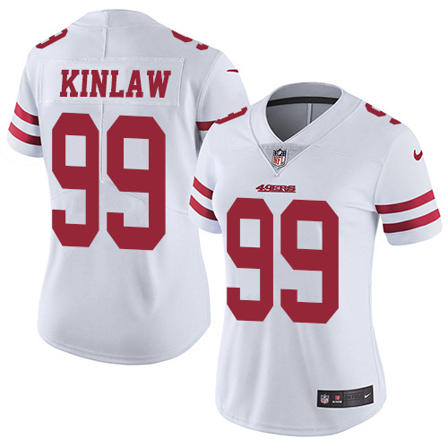 Nike 49ers #99 Javon Kinlaw White Women's Stitched NFL Vapor Untouchable Limited Jersey