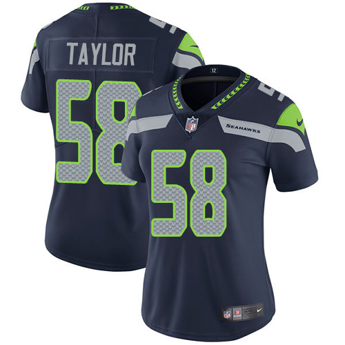 Nike Seahawks #58 Darrell Taylor Steel Blue Team Color Women's Stitched NFL Vapor Untouchable Limited Jersey Nike Seahawks #58 Darrell Taylor Steel Blue Team Color Women's Stitched NFL Vapor Untouchable Limited Jersey