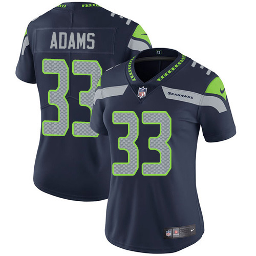 Nike Seahawks #33 Jamal Adams Steel Blue Team Color Women's Stitched NFL Vapor Untouchable Limited Jersey Nike Seahawks #33 Jamal Adams Steel Blue Team Color Women's Stitched NFL Vapor Untouchable Limited Jersey