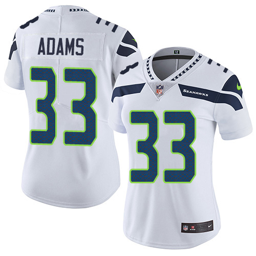 Nike Seahawks #33 Jamal Adams White Women's Stitched NFL Vapor Untouchable Limited Jersey