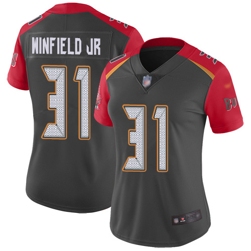 Nike Buccaneers #31 Antoine Winfield Jr. Gray Women's Stitched NFL Limited Inverted Legend Jersey