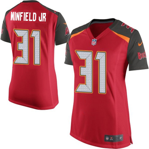 Nike Buccaneers #31 Antoine Winfield Jr. Red Team Color Women's Stitched NFL New Elite Jersey