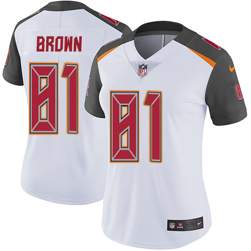 Nike Buccaneers #81 Antonio Brown White Women's Stitched NFL Vapor Untouchable Limited Jersey