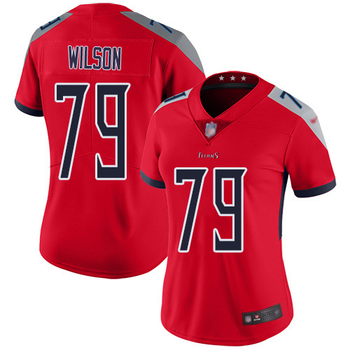 Nike Titans #79 Isaiah Wilson Red Women's Stitched NFL Limited Inverted Legend Jersey