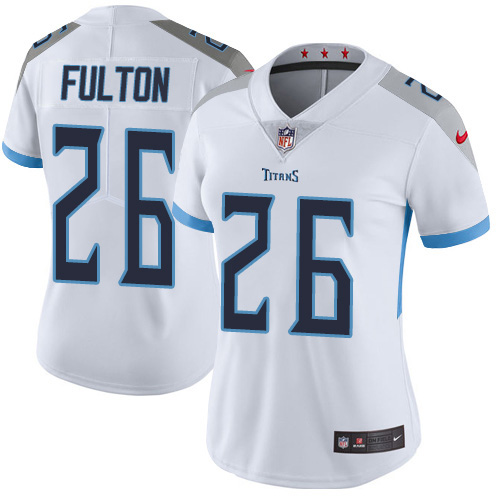 Nike Titans #26 Kristian Fulton White Women's Stitched NFL Vapor Untouchable Limited Jersey