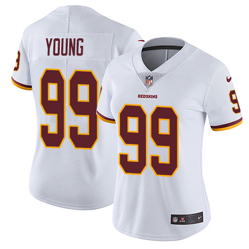 Nike Redskins #99 Chase Young White Women's Stitched NFL Vapor Untouchable Limited Jersey