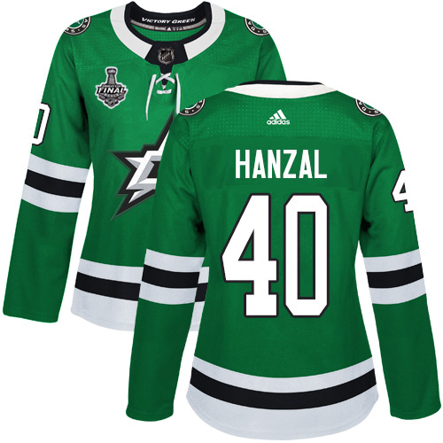 Adidas Stars #40 Martin Hanzal Green Home Authentic Women's 2020 Stanley Cup Final Stitched NHL Jersey