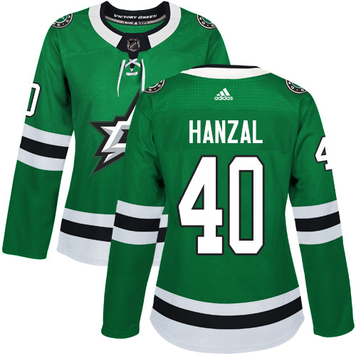 Adidas Stars #40 Martin Hanzal Green Home Authentic Women's Stitched NHL Jersey