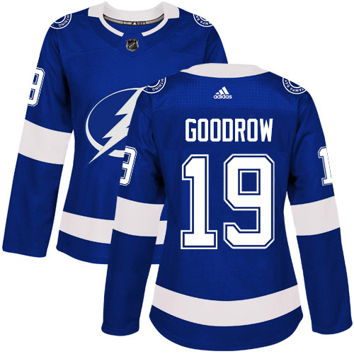 Adidas Lightning #19 Barclay Goodrow Blue Home Authentic Women's Stitched NHL Jersey Adidas Lightning #19 Barclay Goodrow Blue Home Authentic Women's Stitched NHL Jersey