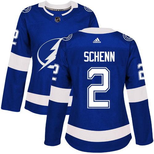 Adidas Lightning #2 Luke Schenn Blue Home Authentic Women's Stitched NHL Jersey