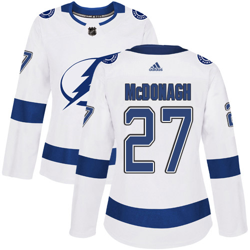 Adidas Lightning #27 Ryan McDonagh White Road Authentic Women's Stitched NHL Jersey Adidas Lightning #27 Ryan McDonagh White Road Authentic Women's Stitched NHL Jersey