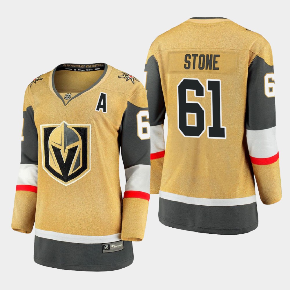 Vegas Golden Knights #61 Mark Stone Women 2020-21 Player Alternate Stitched NHL Jersey Gold